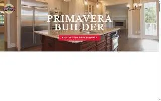 Primavera Builder of Union website