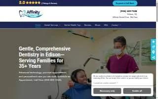 Affinity Dental Care website