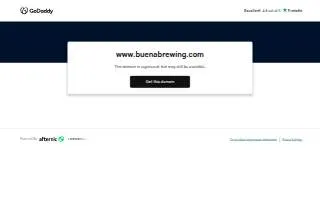 Buena Connection Brewing Company website