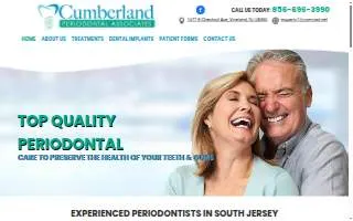Cumberland Periodontal Associate of Vineland website
