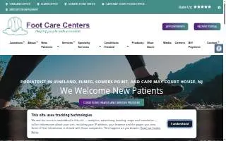 Foot Care Centers of Vineland website