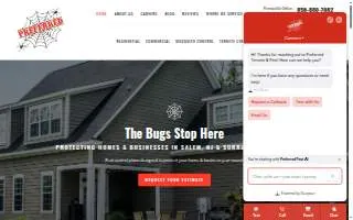 Preferred Termite & Pest Control website