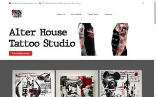 Alter House Tattoo Studio website
