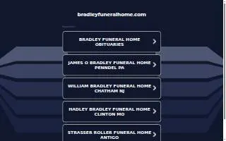 Bradley Funeral Home of Voorhees website