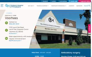 CHOP Specialty Care & Surgery Center, Voorhees