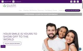 Clark Orthodontics of Voorhees website