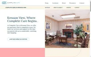 Complete Care at Kresson View website