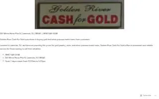 Golden River Cash For Gold website