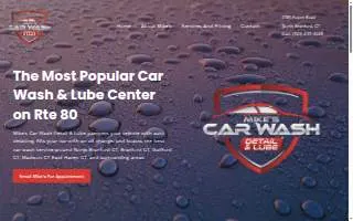Mike's Car Wash and Lube website