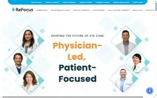 ReFocus Eye Health of Marlton website