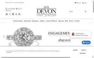 Devon Fine Jewelry website