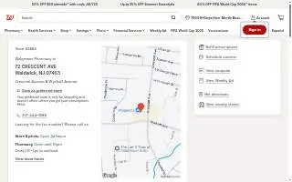 Walgreens Pharmacy of Waldwick website