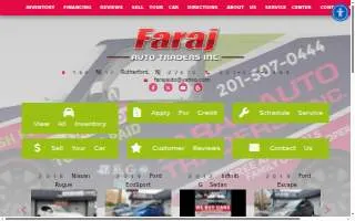 Faraj Auto Traders website