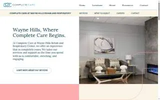 Complete Care at Wayne Hills website