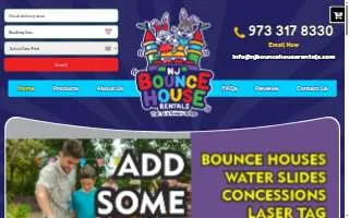 NJ Bounce House Rentals website