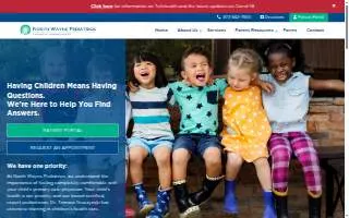 North Wayne Pediatrics website