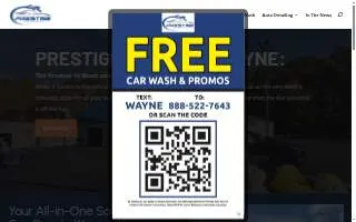 Prestige Auto Spa Wayne website
