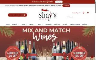 Shay’s Liquors - RT 23 website