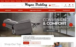 Wayne Bedding website