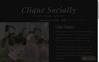 Clique Socially website