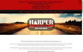 Harper Driving School website