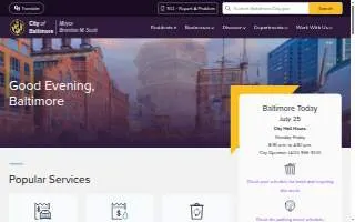 Baltimore Tree Discount Service website