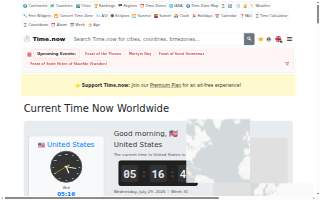 Time & Table Events