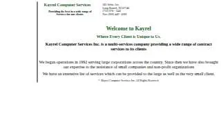 Kayrel Computer Services Inc of West Long Branch website
