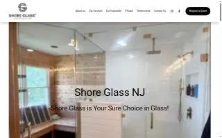 Shore Glass NJ of West Long Branch website
