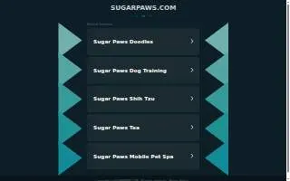 Sugar Paws Dog Training of West Long Branch website