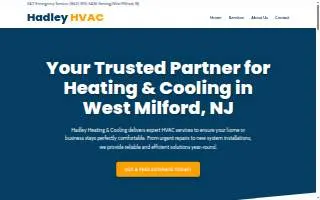 Hadley Heating & Cooling website