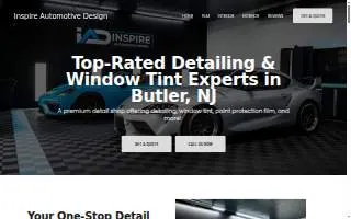 Inspire Automotive Design website