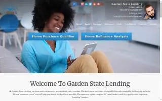 Garden State Lending website