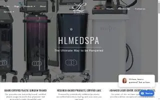HL MED SPA of West New York website