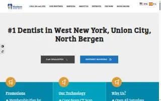 Hudson Dental Center West New York website