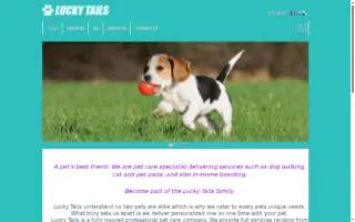 Lucky Tails of West New York website
