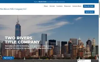 Two Rivers Title Company of West New York website