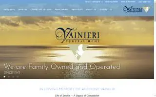 Vainieri Funeral Home of West New York website