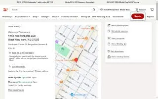 Walgreens of West New York website