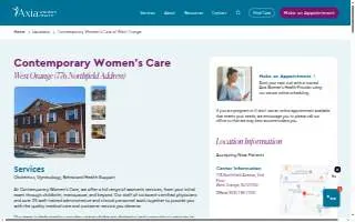 Contemporary Women's Care - West Orange website