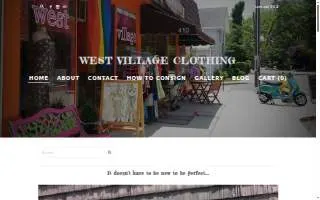 West Village Clothing website