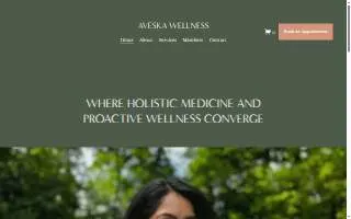 Aveska Wellness website