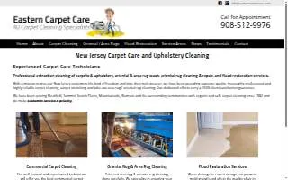 Eastern Carpet Care website