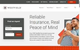 Westfield Service Center website