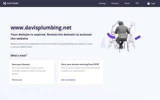 Davis Plumbing of Willingboro website