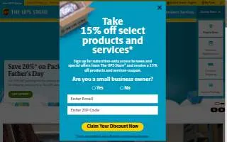 UPS Access Point location of Willingboro website