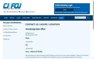 CJ FCU Central Jersey Federal Credit Union of Woodbridge