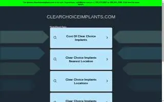 ClearChoice Dental Implant Center of Woodbridge website