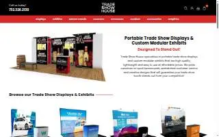 Trade Show House: Custom Portable Trade Show Booth Displays & Modular Exhibits website