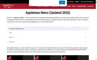 Applebee's Grill + Bar of Riverbank website